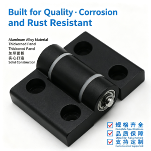 Aluminum Alloy Bearing Hinge – 4 Built-in Ball Bearings, 120° Rotation Limit, One-Piece Forming, Silent Dust-Free, 1,000,000+ Cycle Life