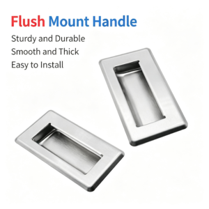Industrial Recessed Flush-Mount Handle – Embedded Pull Handle for Industrial Cabinets, Equipment Doors and Electrical Enclosures