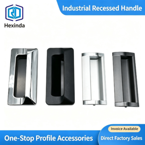 Industrial Recessed Flush-Mount Handle – Embedded Pull Handle for Industrial Cabinets, Equipment Doors and Electrical Enclosures