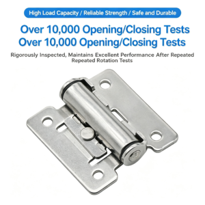 304 Stainless Steel Damping Hinge – Clip-On Adjustable Mounting, Smooth Silent Soft-Close, Corrosion Resistant for Industrial Cabinets