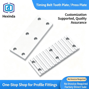 Aluminum Alloy Timing Belt Tooth Plate / Press Plate – Toothed Clamping Plate for Securing Timing Belts in Automation and Linear Motion Systems