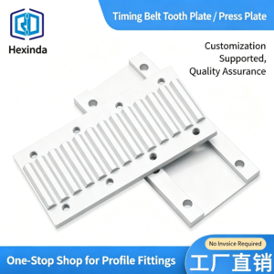 Aluminum Alloy Timing Belt Tooth Plate / Press Plate – Toothed Clamping Plate for Securing Timing Belts in Automation and Linear Motion Systems
