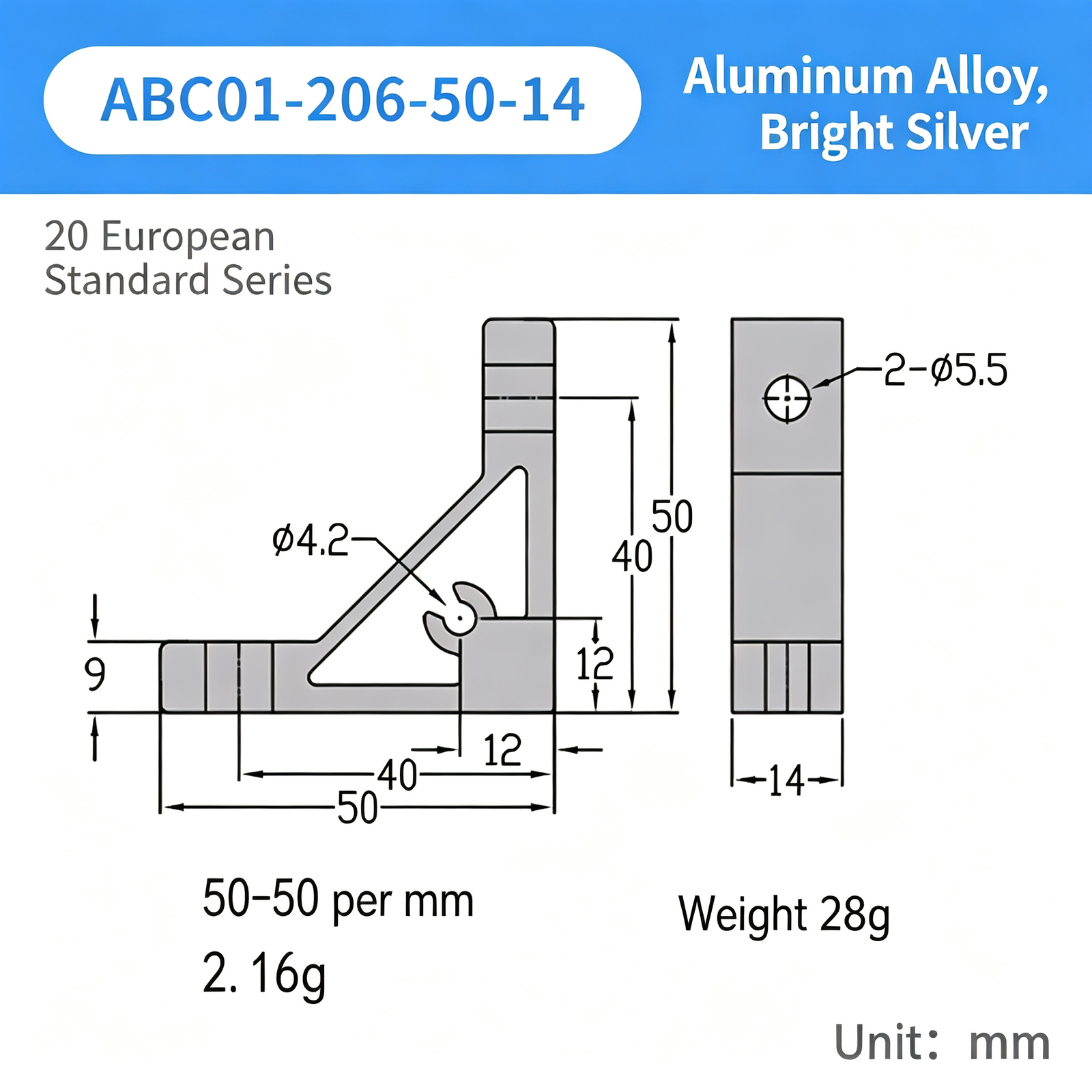 High-Strength Gusseted Aluminum Angle Bracket – 20 European Standard Series, Triangular Reinforcement with T-Slot for Aluminum Profile Frames - Image 33