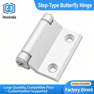Step-Type Aluminum Alloy Butterfly Hinge for Industrial Cabinets and Enclosures