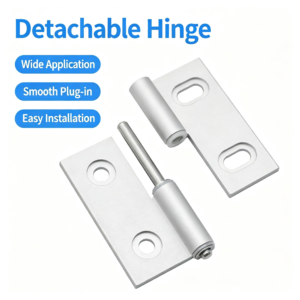 Plug-in Aluminum Alloy Hinge – Smooth Lift-Off Detachable Design, Easy Install, Strong Load Capacity for Industrial Cabinets and Enclosures
