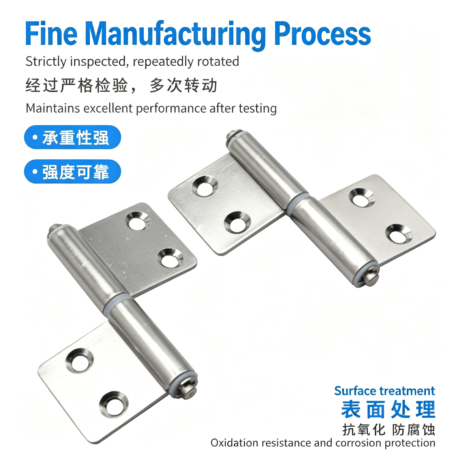Stainless Steel Flag Hinge – Detachable Lift-Off Design, Left/Right Pair, Corrosion Resistant for Industrial Cabinets and Electrical Boxes - Image 20