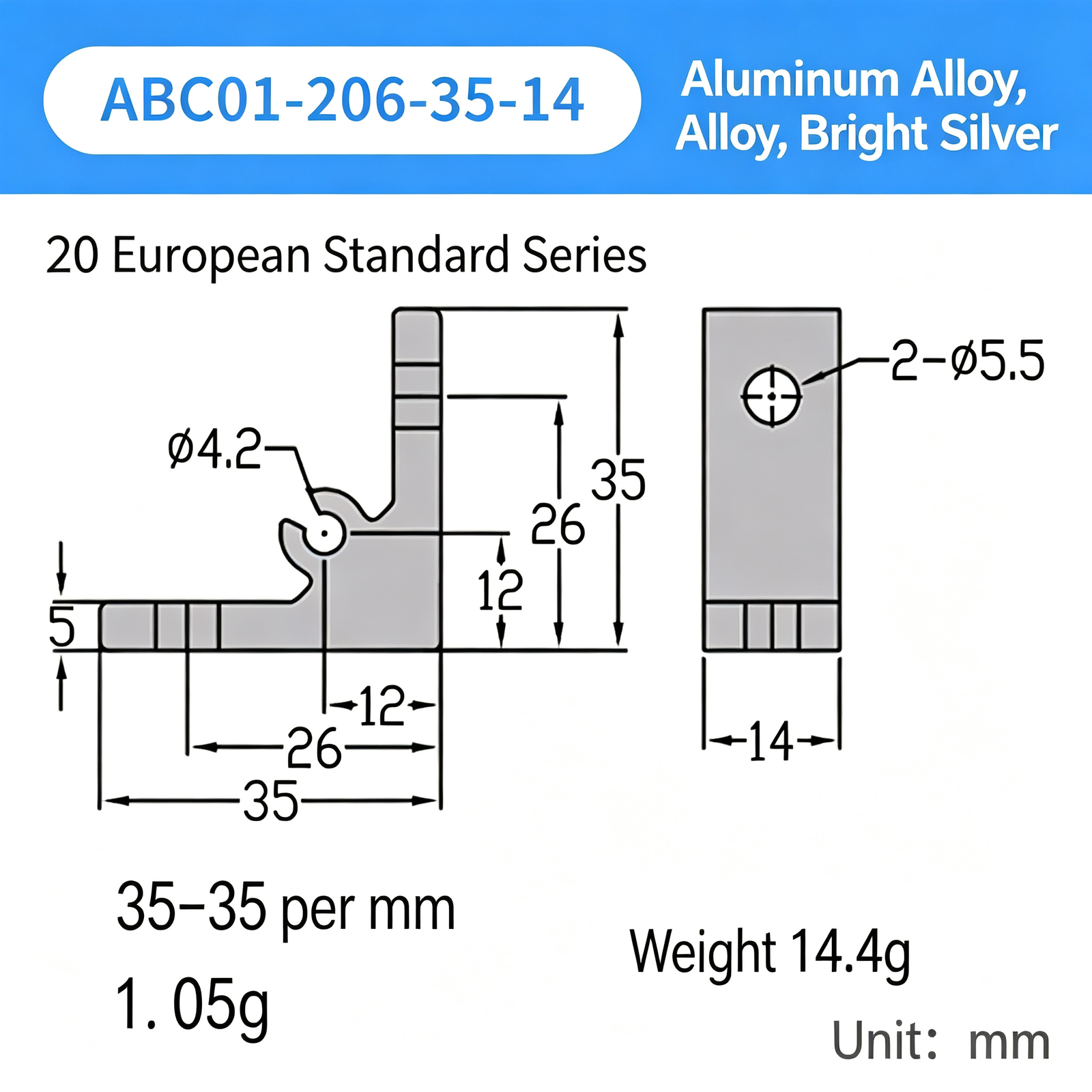 High-Strength Gusseted Aluminum Angle Bracket – 20 European Standard Series, Triangular Reinforcement with T-Slot for Aluminum Profile Frames - Image 30