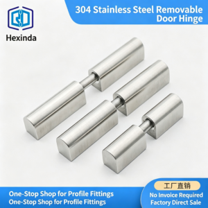 304 Stainless Steel Removable Lift-Off Door Hinge – Detachable Cylindrical Barrel Hinge with D-Shaped Leaves for Equipment Doors and Access Panels