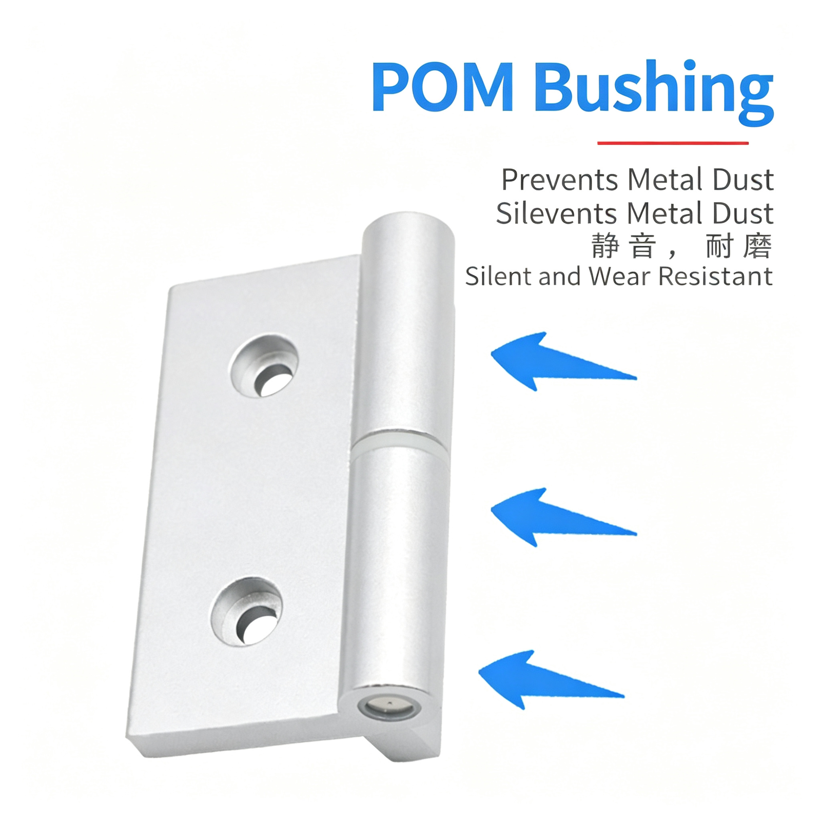 Plug-in Aluminum Alloy Hinge – Black Compact Thickened Design, Detachable Lift-Off, Silent Opening and Closing for Industrial Cabinets - Image 37