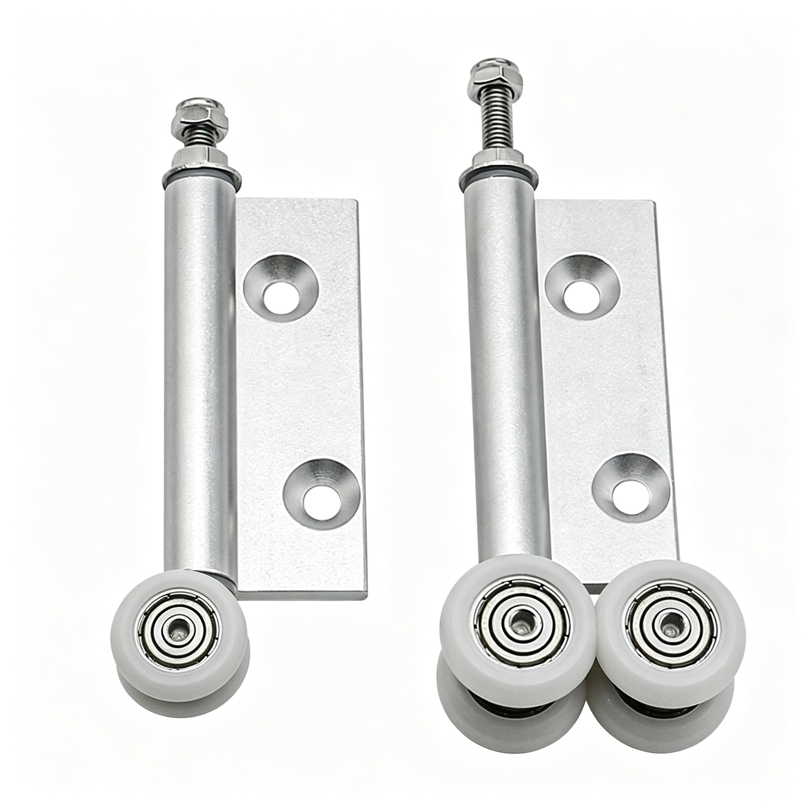 Single-Page Hanging Wheel Hinge – Aluminum Alloy with Nylon Rollers and Height-Adjustable Stud for Industrial Sliding Cabinet Doors - Image 12