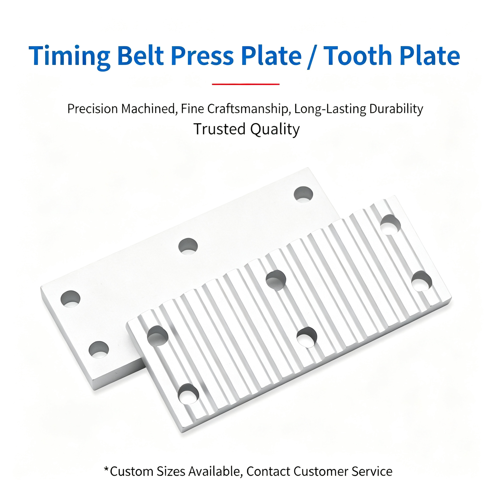 Aluminum Alloy Timing Belt Tooth Plate / Press Plate – Toothed Clamping Plate for Securing Timing Belts in Automation and Linear Motion Systems - Image 4