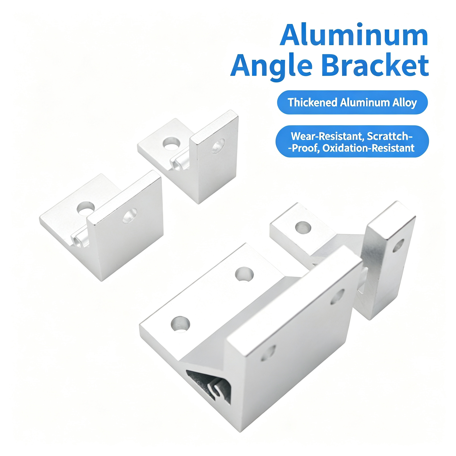 High-Strength Gusseted Aluminum Angle Bracket – 20 European Standard Series, Triangular Reinforcement with T-Slot for Aluminum Profile Frames - Image 40