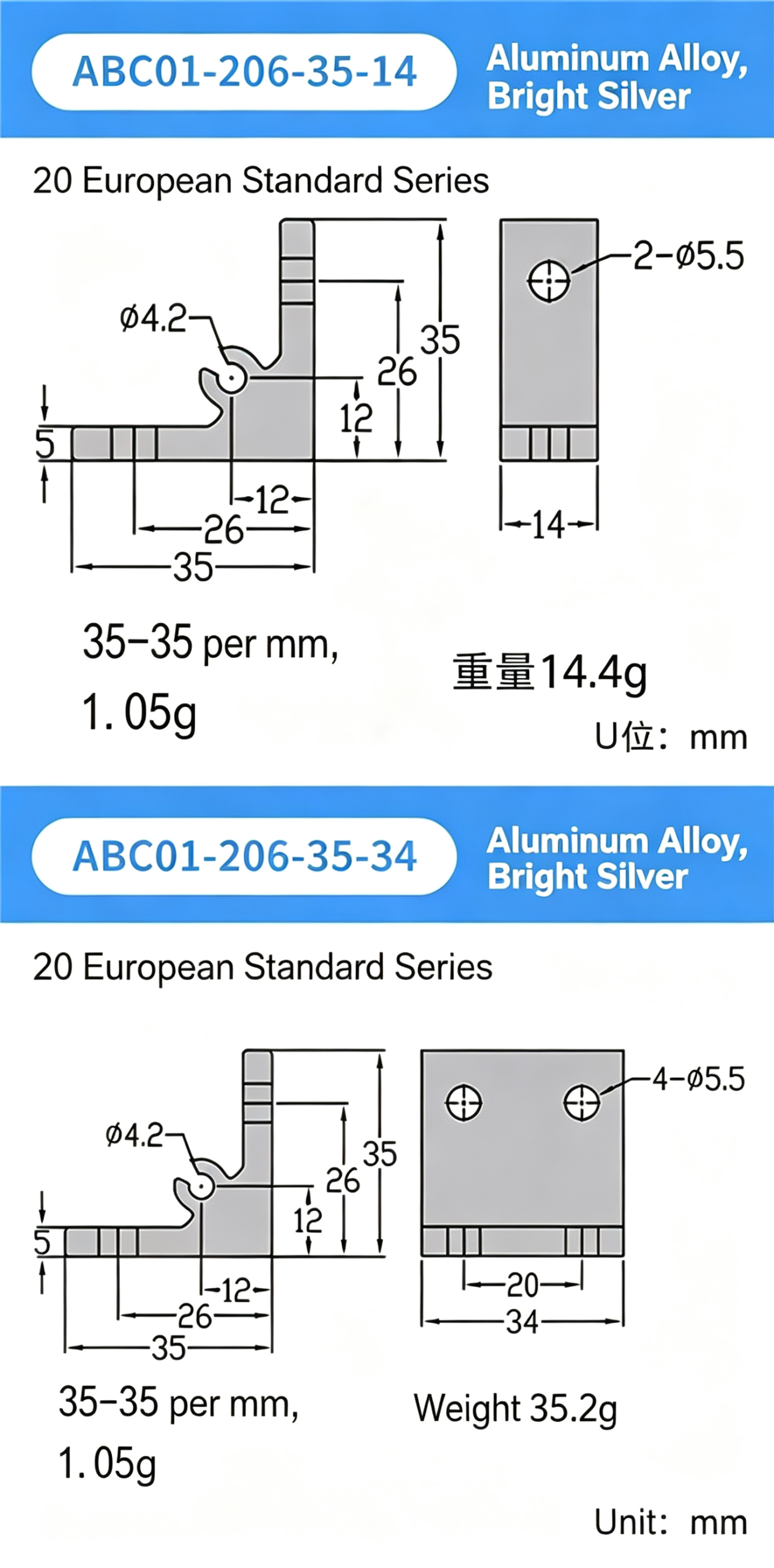 High-Strength Gusseted Aluminum Angle Bracket – 20 European Standard Series, Triangular Reinforcement with T-Slot for Aluminum Profile Frames - Image 12