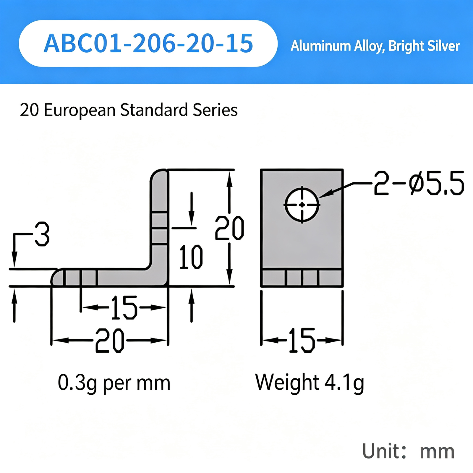 High-Strength Gusseted Aluminum Angle Bracket – 20 European Standard Series, Triangular Reinforcement with T-Slot for Aluminum Profile Frames - Image 27
