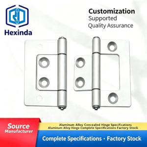 Aluminum Alloy Butterfly Hinge with Frame Cutout – Left/Right Universal, High Tightness, 100,000+ Cycle Service Life