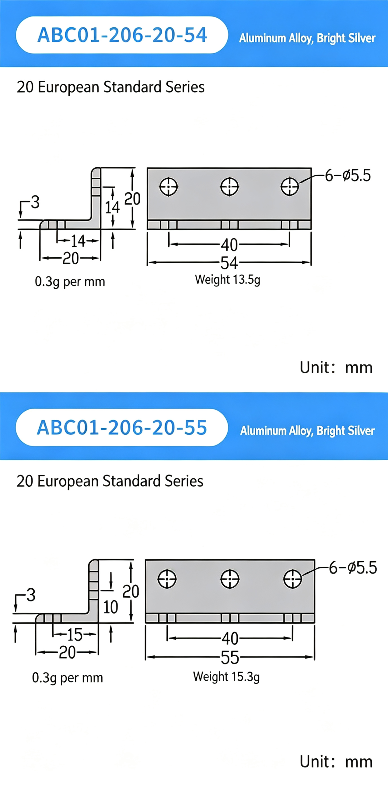 High-Strength Gusseted Aluminum Angle Bracket – 20 European Standard Series, Triangular Reinforcement with T-Slot for Aluminum Profile Frames - Image 10