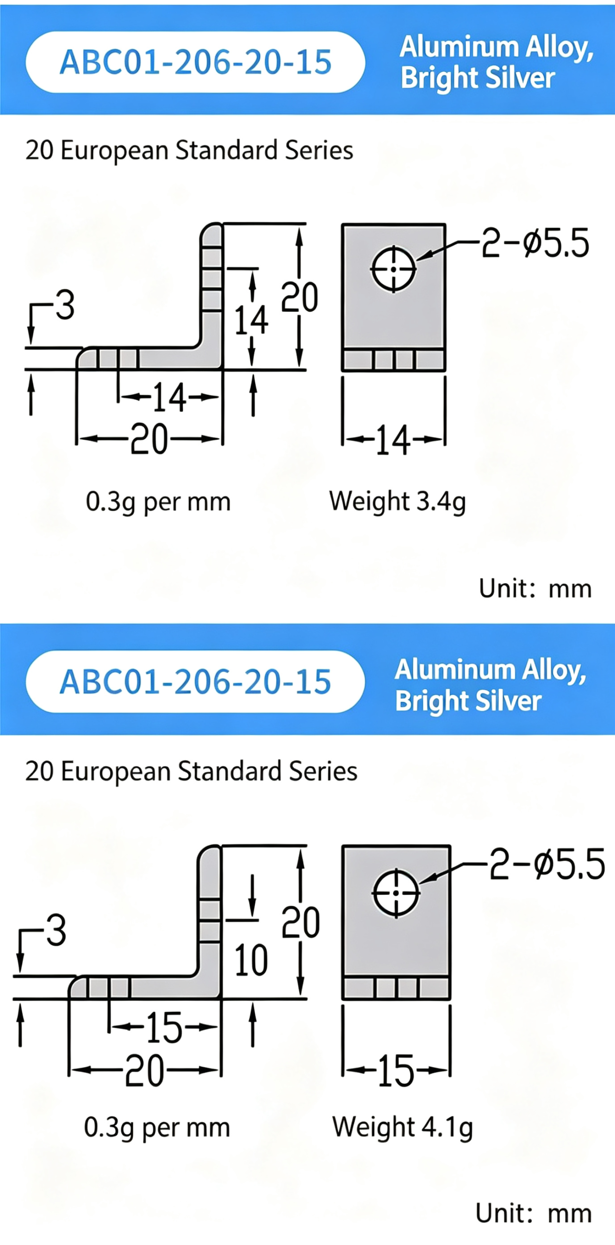 High-Strength Gusseted Aluminum Angle Bracket – 20 European Standard Series, Triangular Reinforcement with T-Slot for Aluminum Profile Frames - Image 9